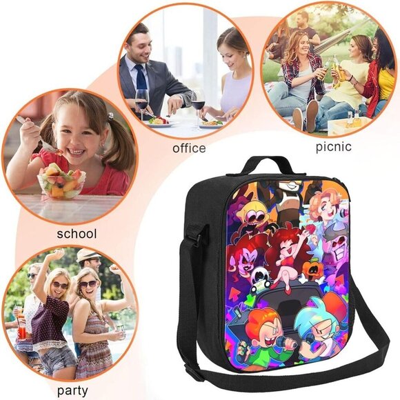 3 Pc. Anime Backpack, Lunch Bag and Pencil Case - UNISEX - BRAND NEW - Picture 10 of 11